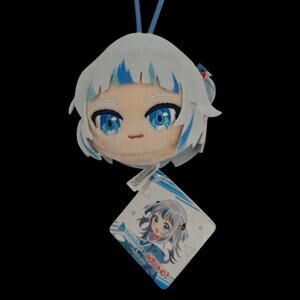 Gawr Gura x Round 1 Collab Exclusive Plush Hololive Production Keychain Toy NWT